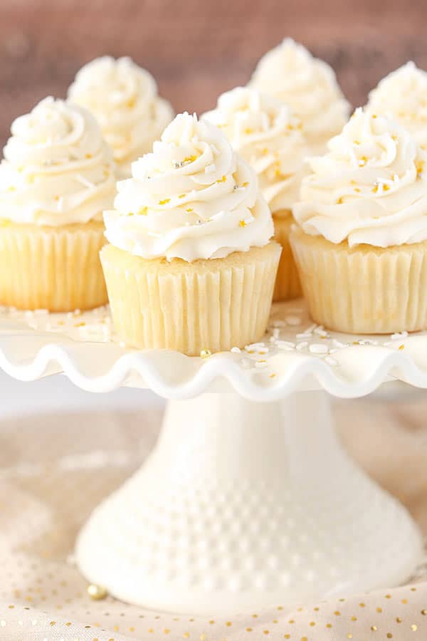 Favorite Moist Vanilla Cupcakes recipe